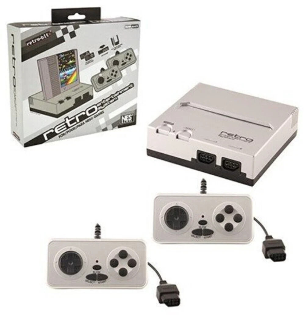 Brand New – Retro Bit Nintendo NES Entertainment System (Silver/Black)