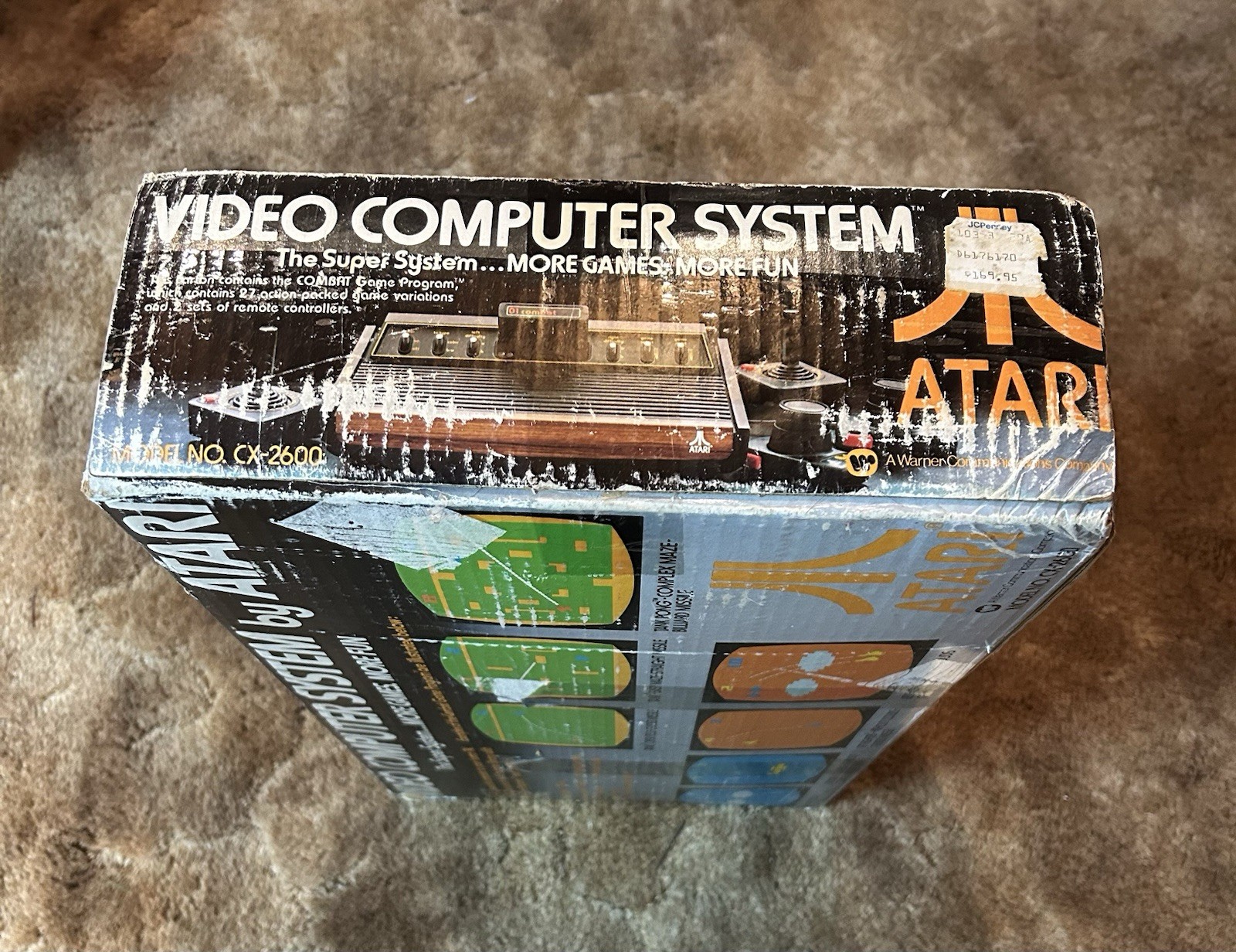 Atari 2600 CX-2600A SYSTEM CONSOLE in BOX & CONTROLLER “Untested Unit”