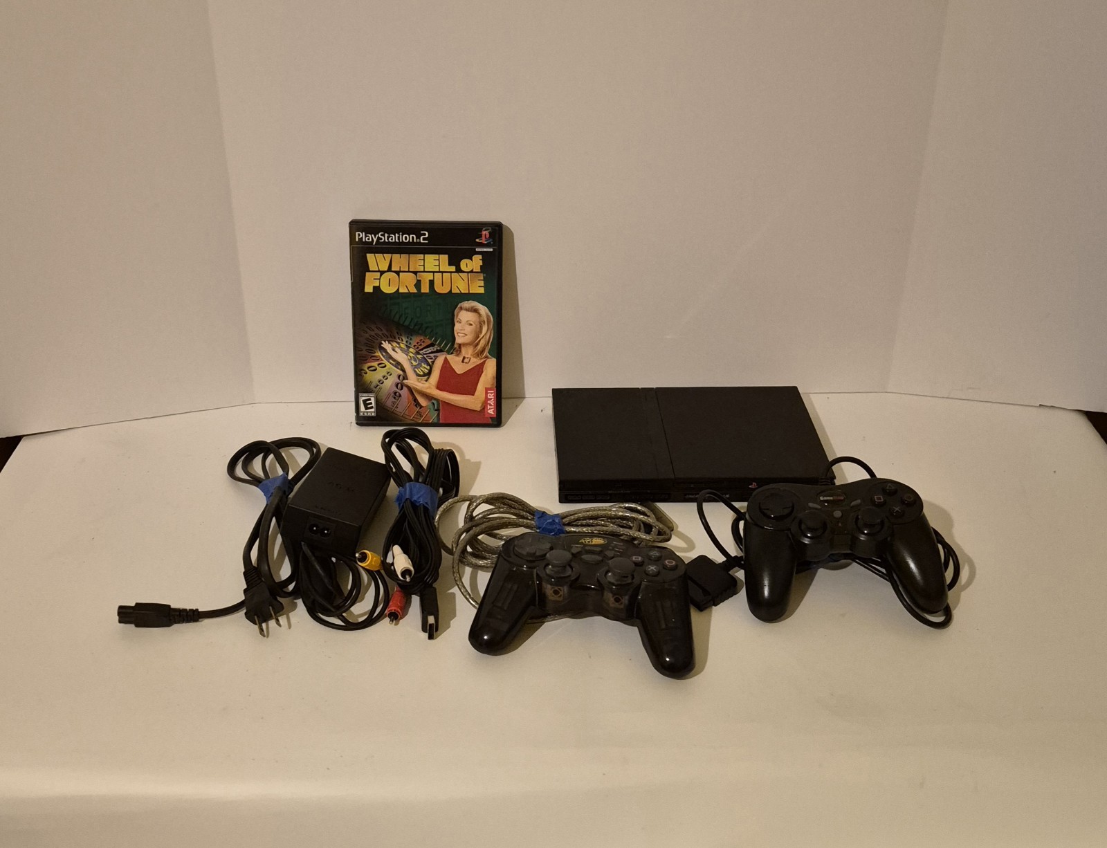 Sony PlayStation 2 Ps2 slim SCPH 70001 Bundle Controller & Game Tested
