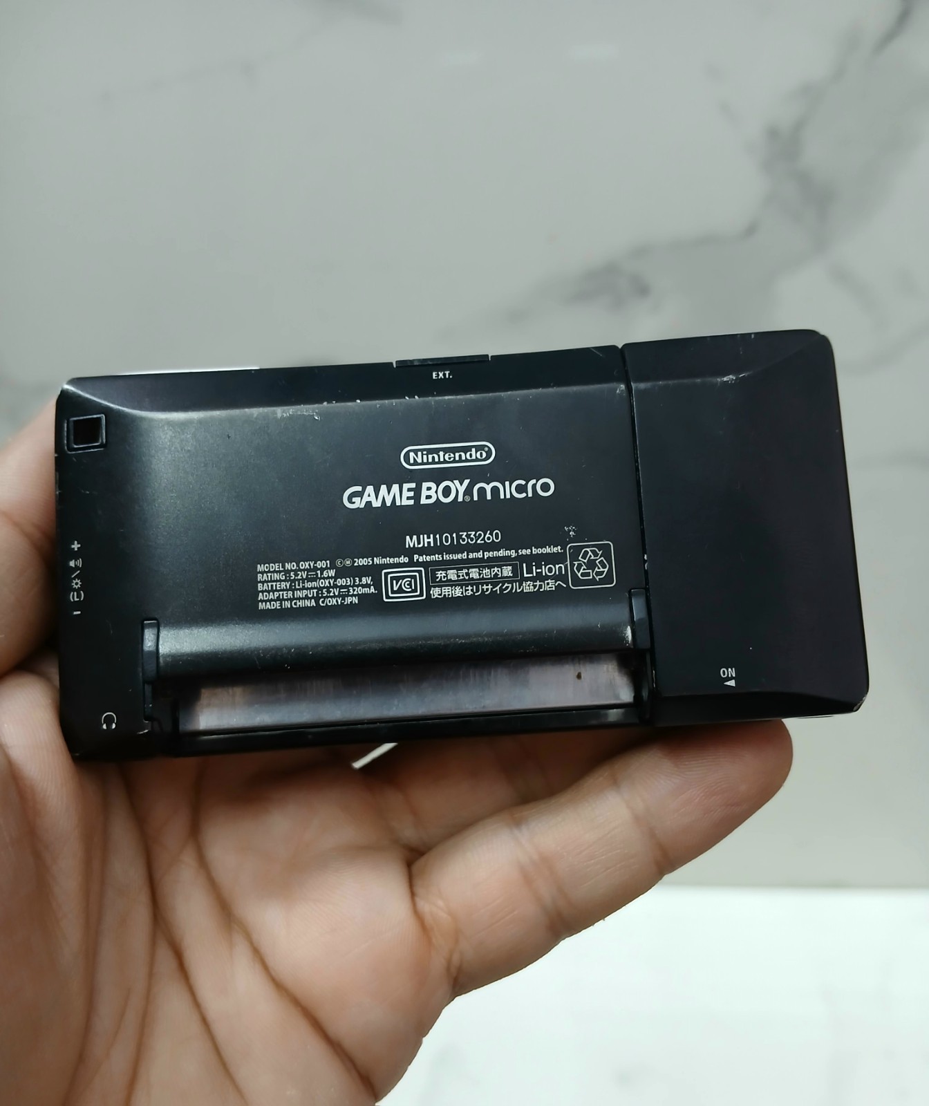Nintendo Game Boy Micro Handheld Console Black OXY-001 With 6 Authentic Games