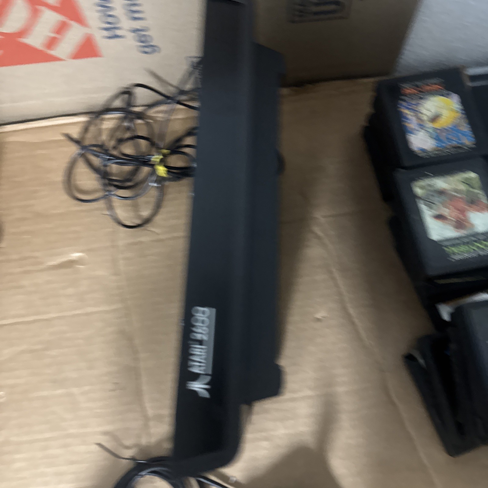 Atari 2600 Vader Black Console Bundle Cleaned Tested Works Great With 18 Games