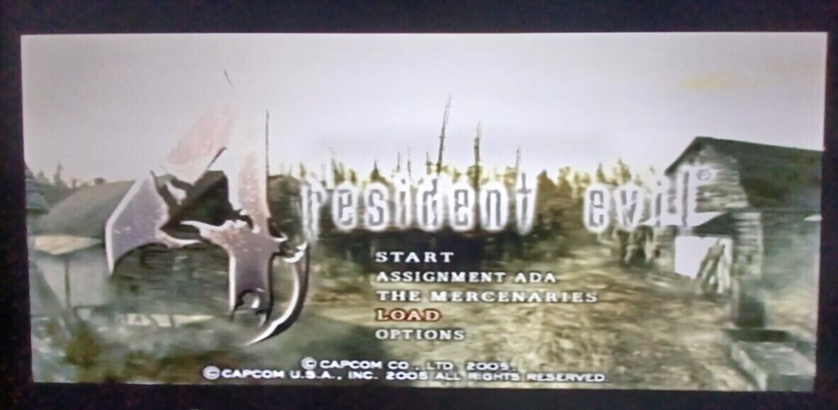 Silver Nintendo GameCube Console Resident Evil 4 BUNDLE w/ Original GAME Disk