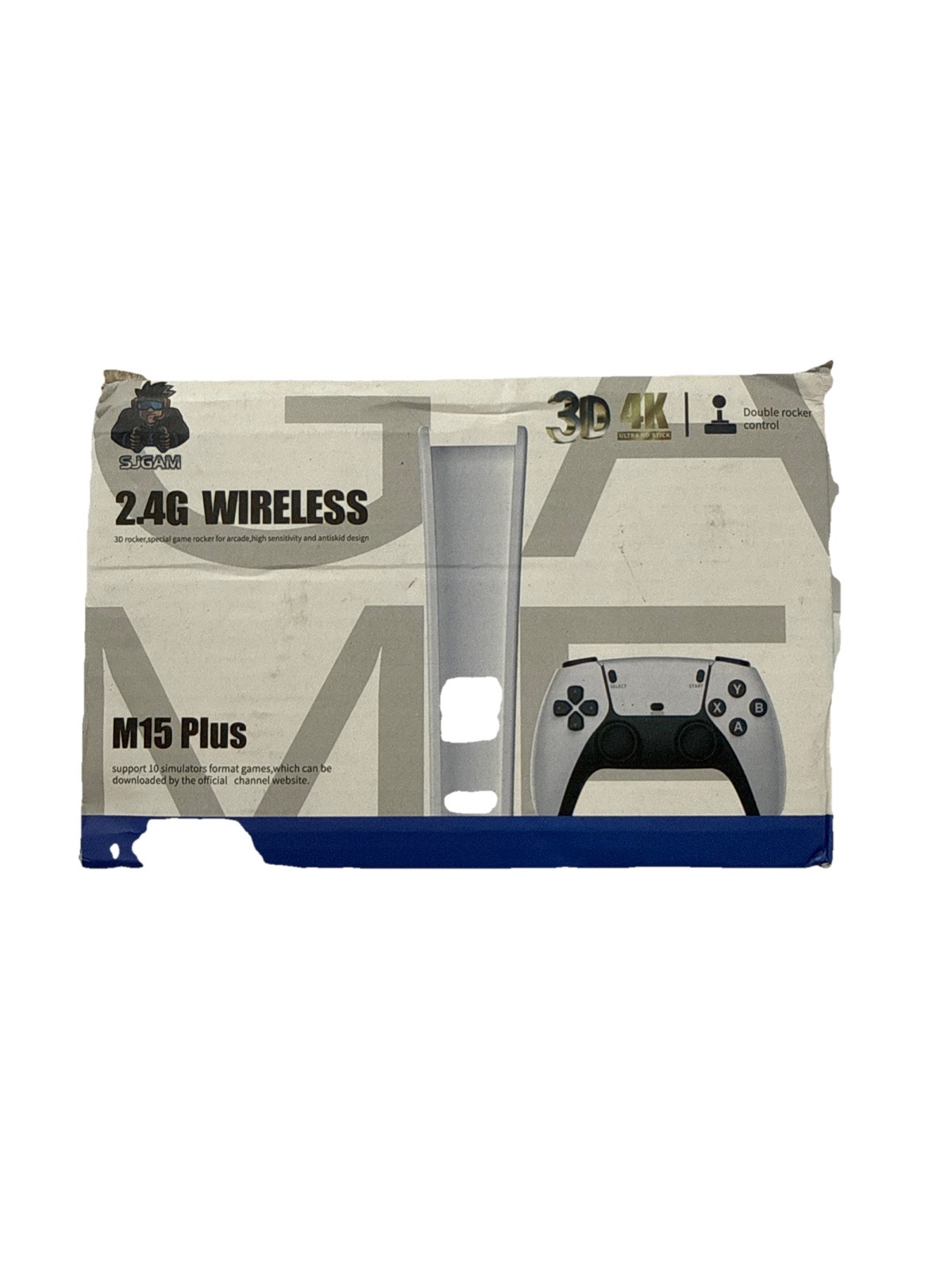 M15 Plus 2.4G Wireless 4K UHD Home Video Game Console White 3D Audio