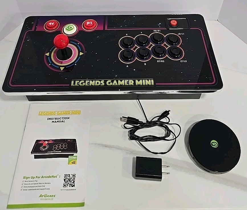 AtGames Legends Gamer Mini Retro Tabletop Game Console Open Box New (Other) CIB