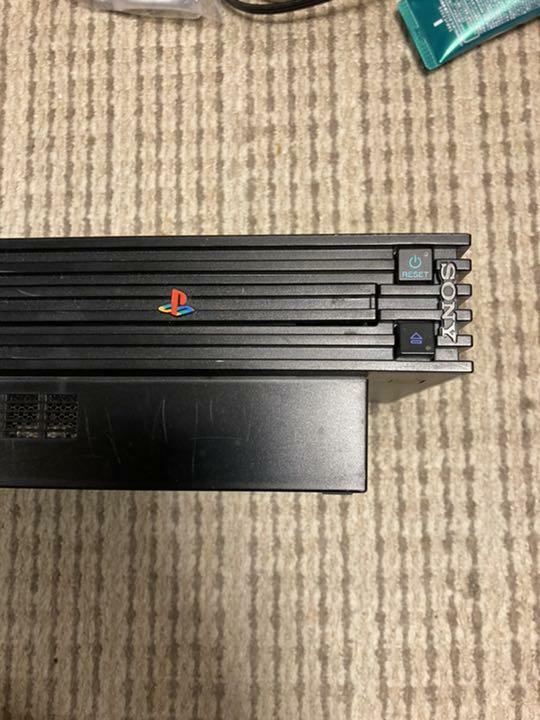 SONY PS2 PlayStation 2 SCPH-10000 Black Console Controller ＋ Cable Set NTSC-J