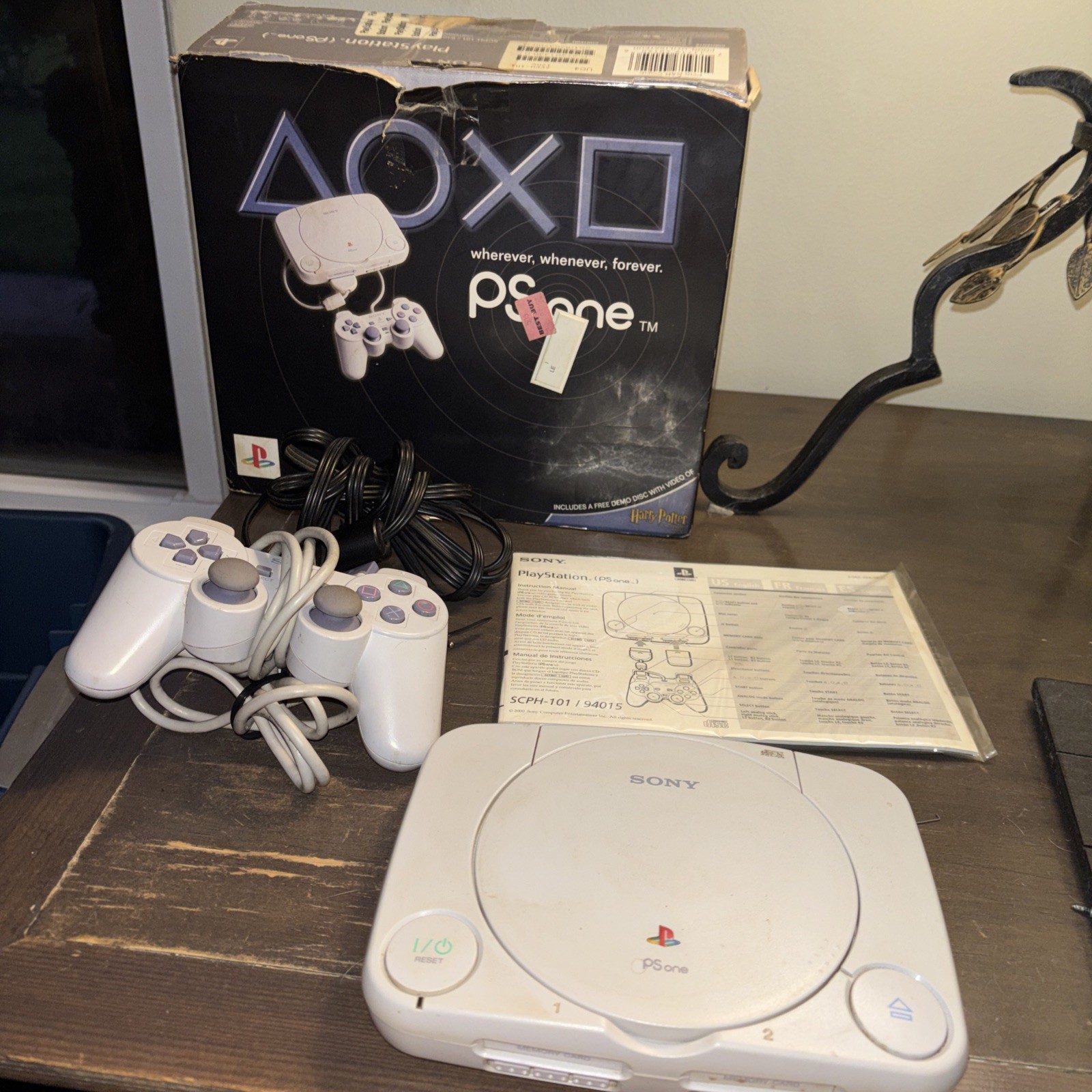 Sony PlayStation 1 PSOne PS1 Slim Console SCPH-101 In Box #graves