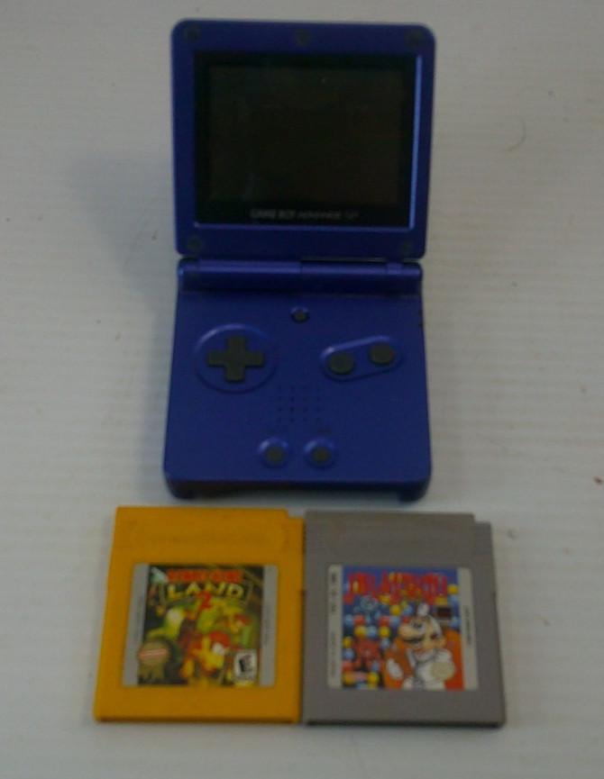 Nintendo Game Boy Advance Handheld Console and games parts
