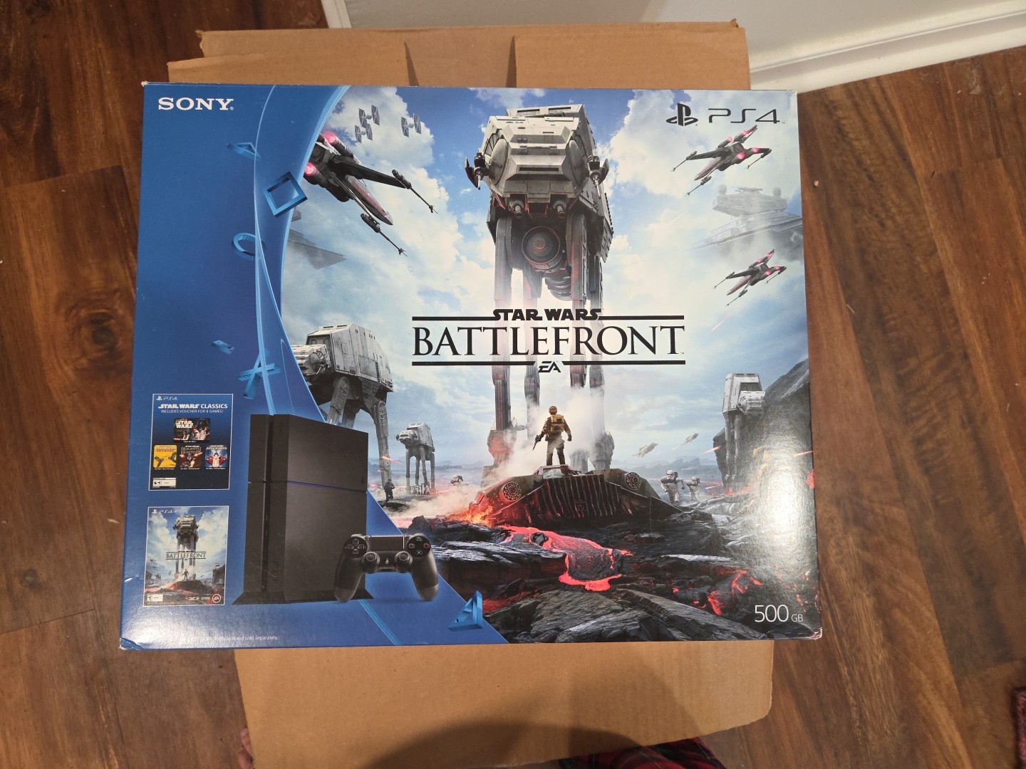 Sony PlayStation 4 Star Wars Battlefront Bundle 500GB Jet Black Ps4 BOX ONLY