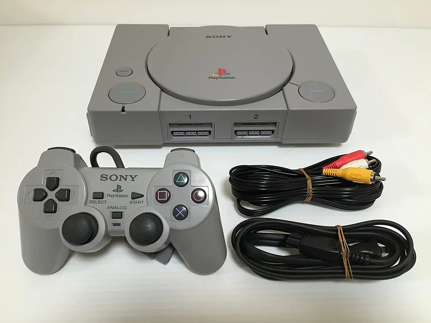 Sony PlayStation 1 Game Console – Gray *Includes 2 controllers*