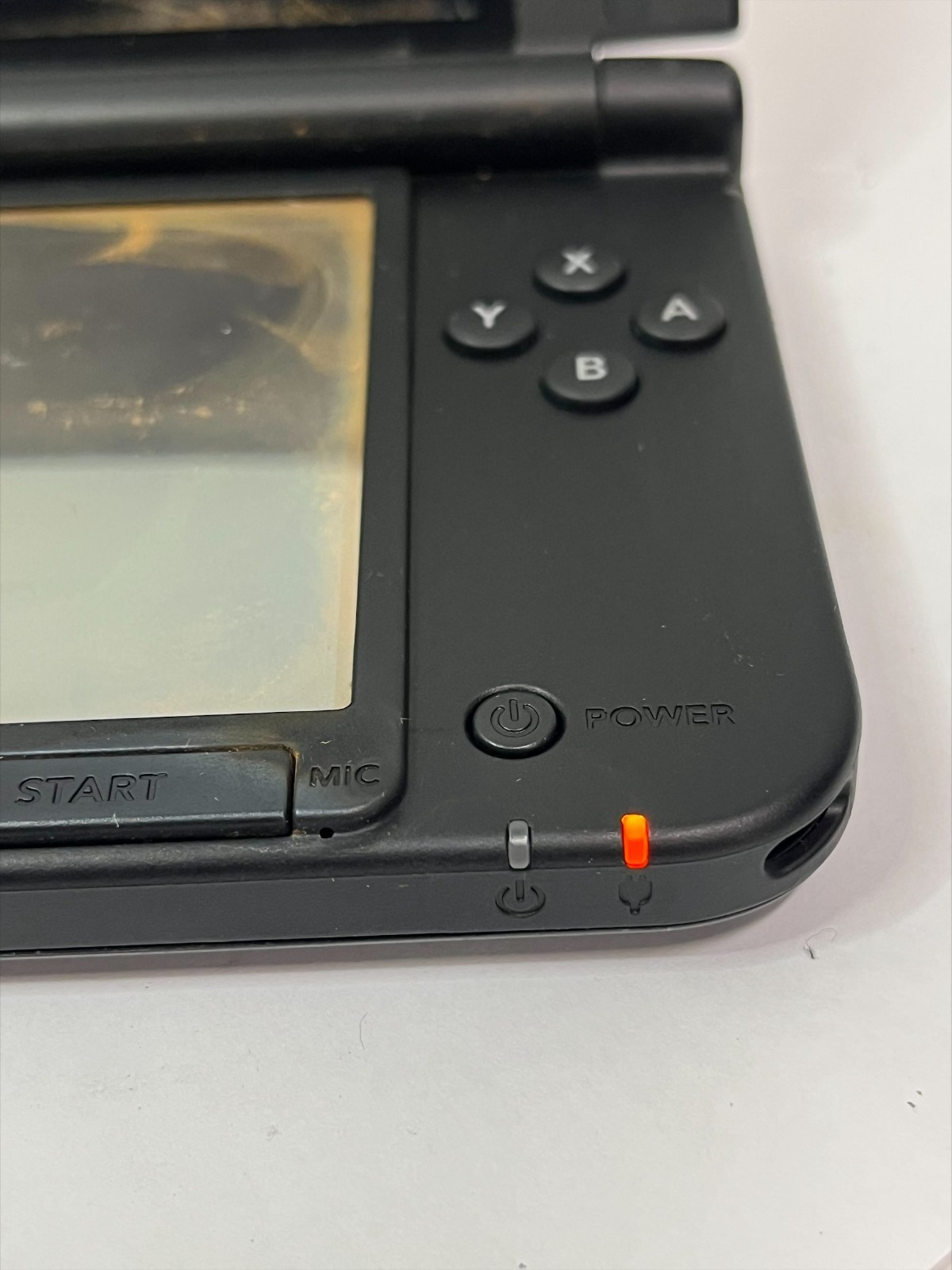 FOR PARTS! Nintendo 3DS XL – Black – Possible Water Damage! (B387)