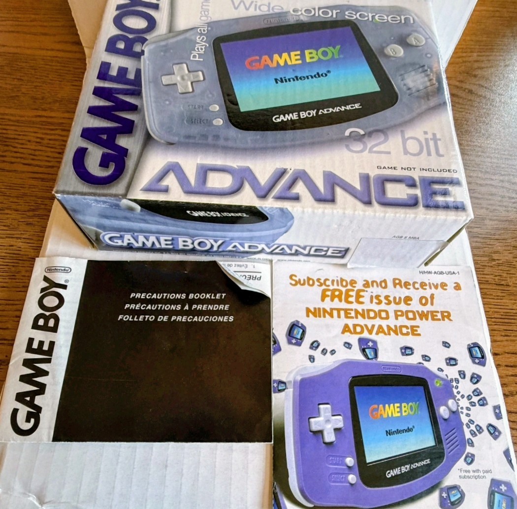 Boxed Gameboy Advance Glacier System. Tested And Works Great. Great Glacier.