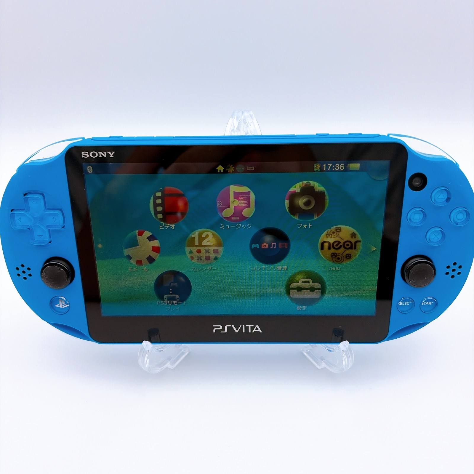 Sony PS Vita Aqua Blue PCH-2000 Console Tested Handheld Japan Clean