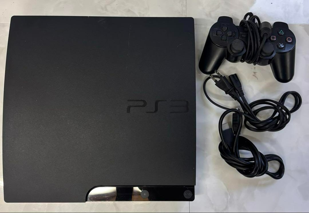 Sony PS3 CECH-3000B Console 320GB Black Japan Model Tested Working W/Controller