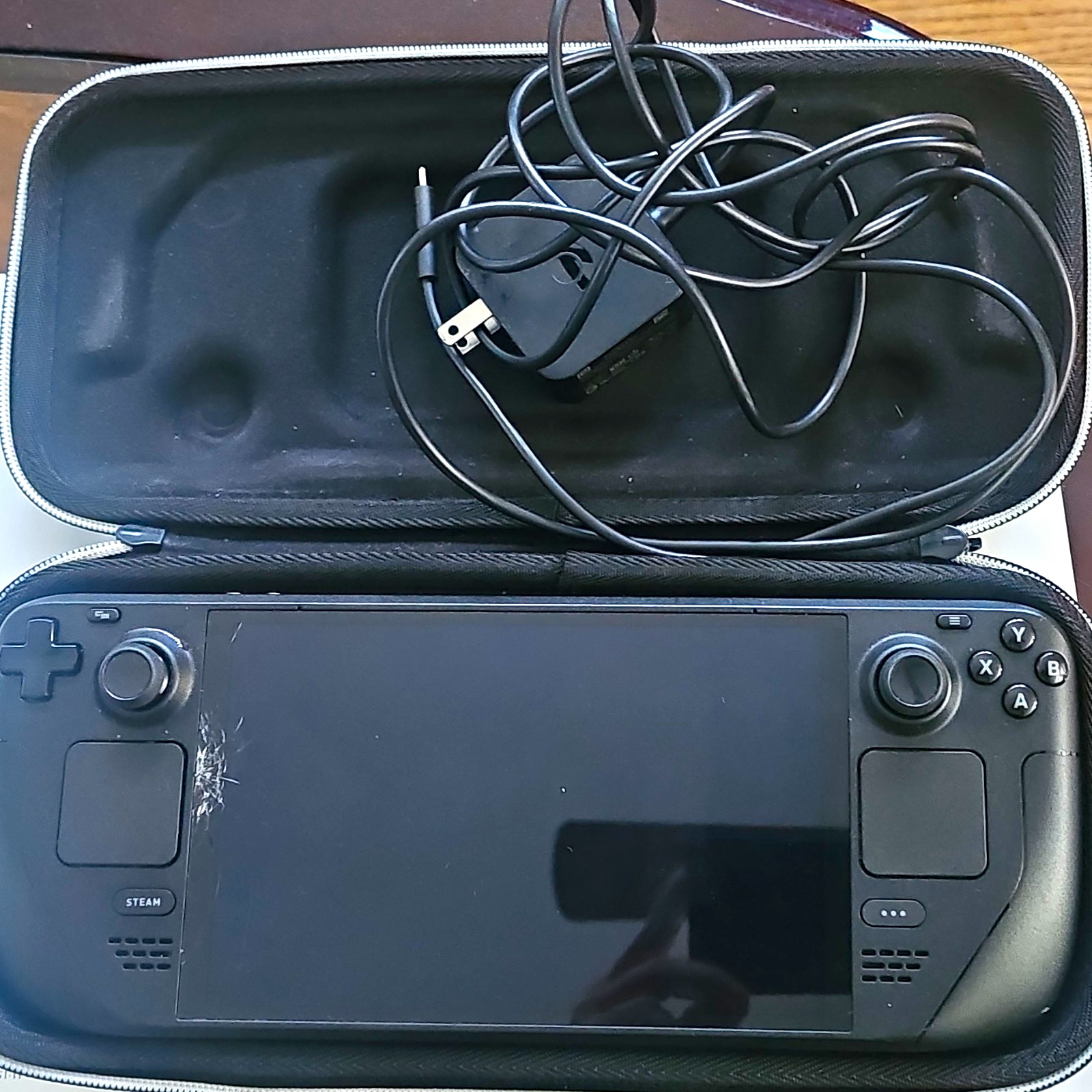 Valve Steam Deck OLED Handheld Console 512 Black w/ Case & Charger