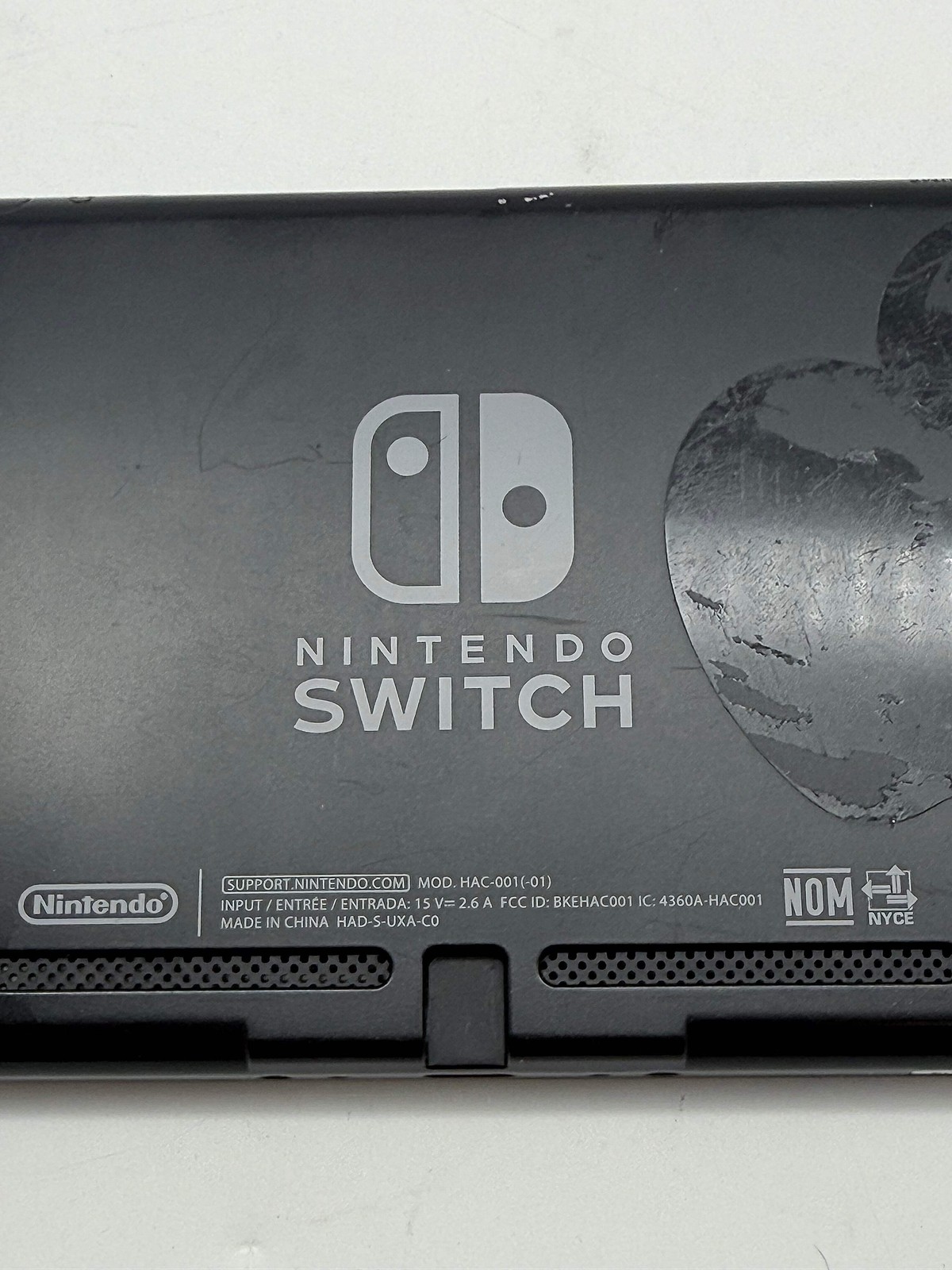 Broken Nintendo Switch HAC-001-01 Black Handheld Console Does not Power On