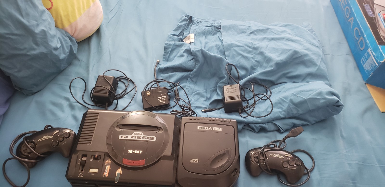 Sega Genesis Console With Box Sega Cd Console NBA JAM Game