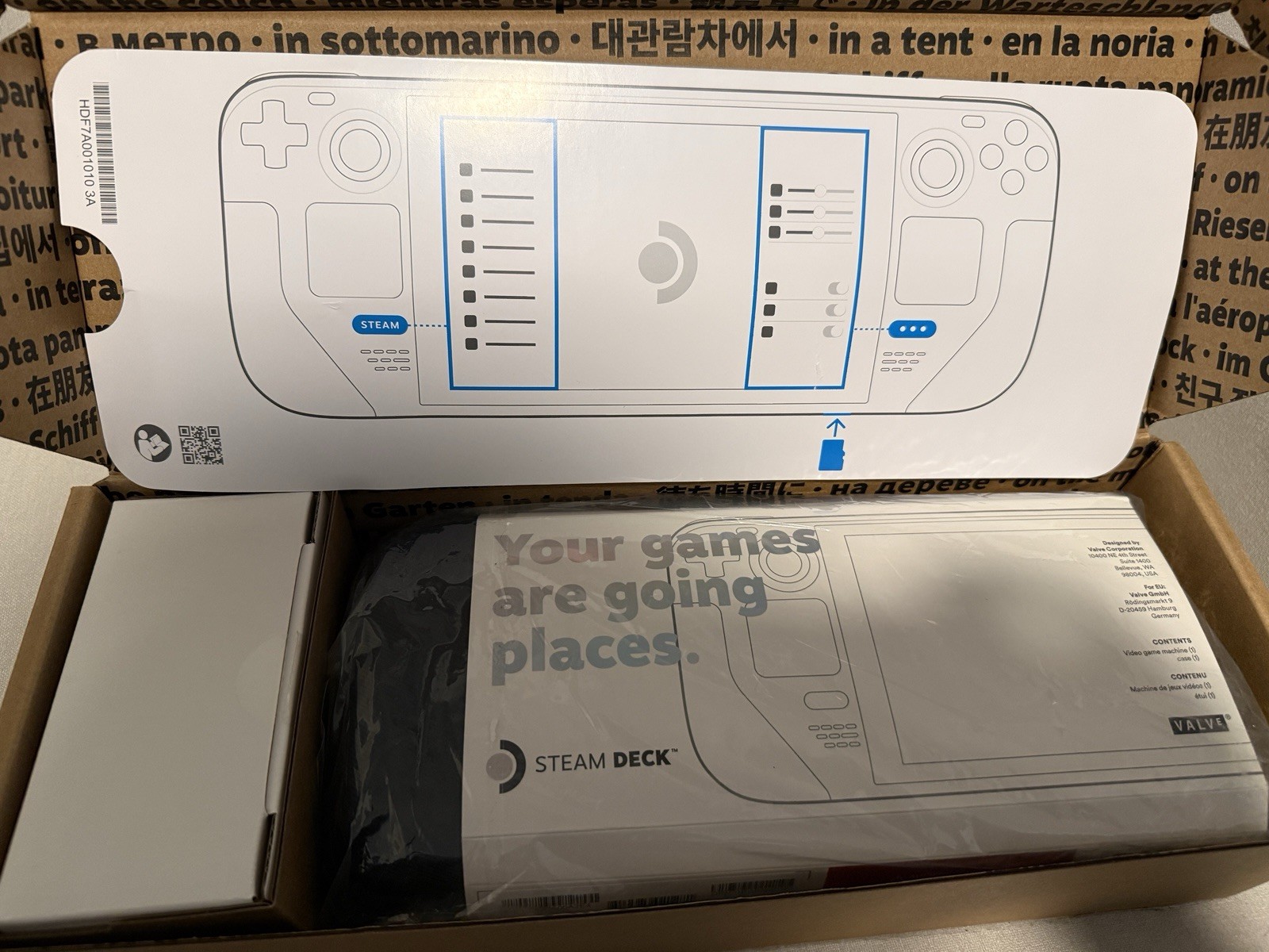 Valve Steam Deck LCD 1TB (upgraded) with Grip, Screen Protector And Case