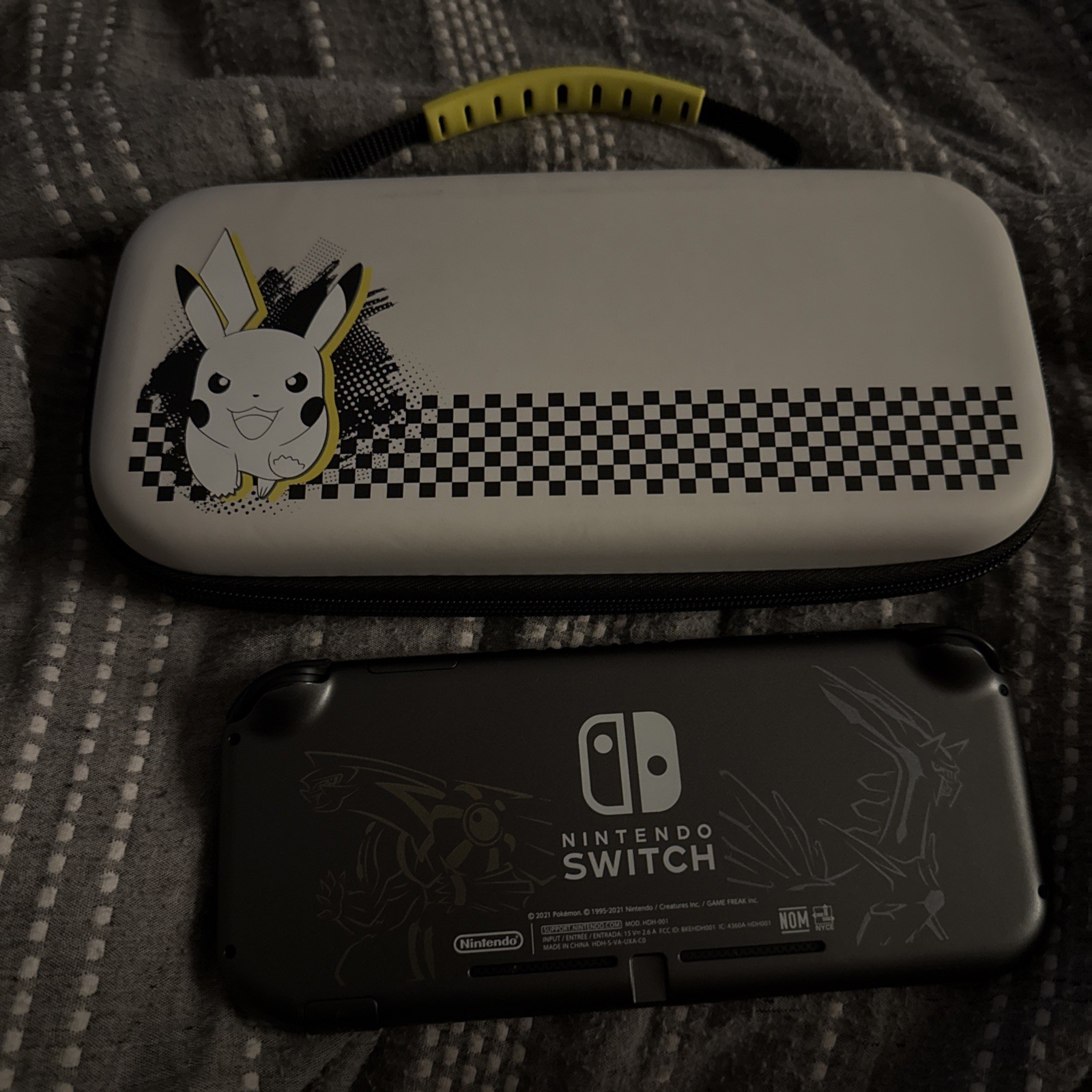 Nintendo Switch Lite Console – Pokemon Dialga & Palkia w case, NO charger