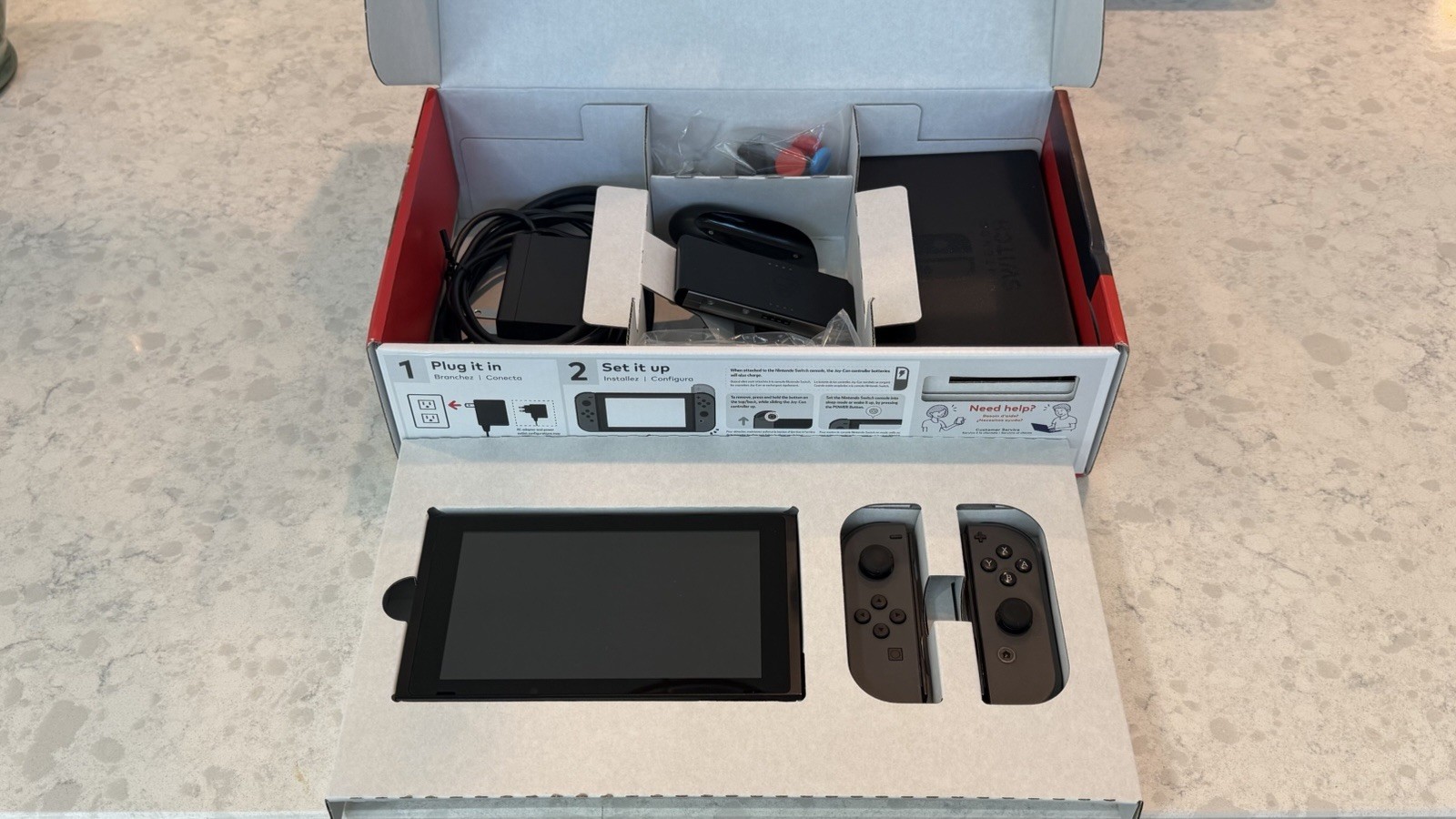 Nintendo Switch – Complete with Accessories in Original Box (2019/Revised Model)