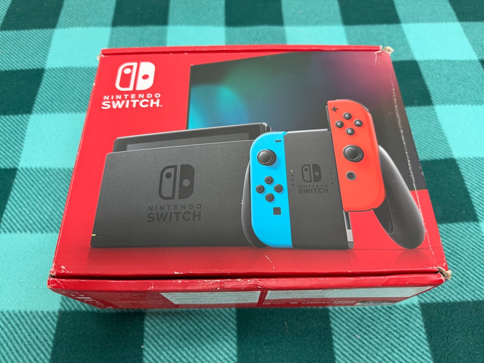 Nintendo Switch with Neon Blue and Neon Red Joy-Con (HAC-001-01; JAPAN)