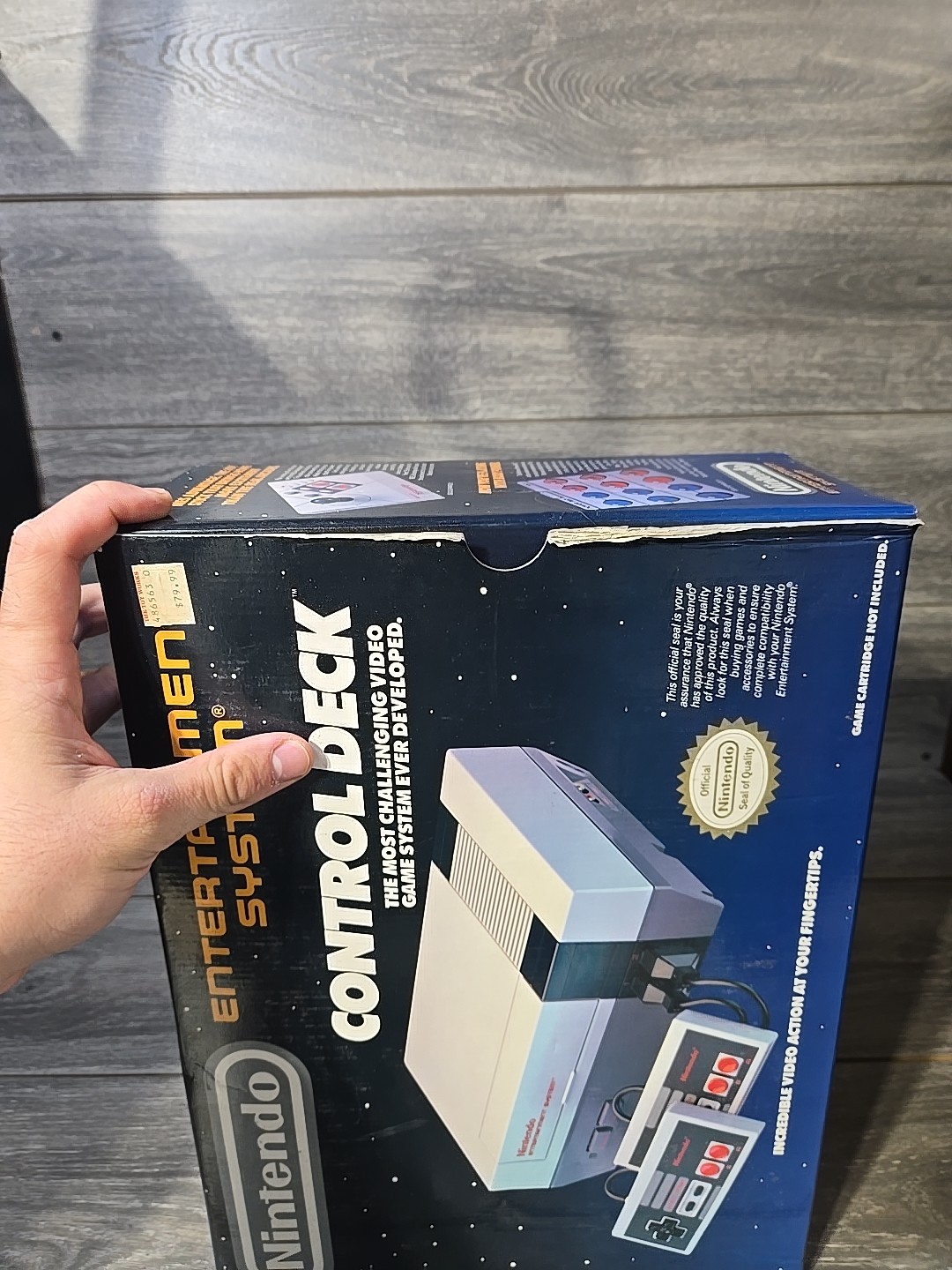 Nintendo NES Control Deck Home Console CIB 2 controllers Tested Good Condition
