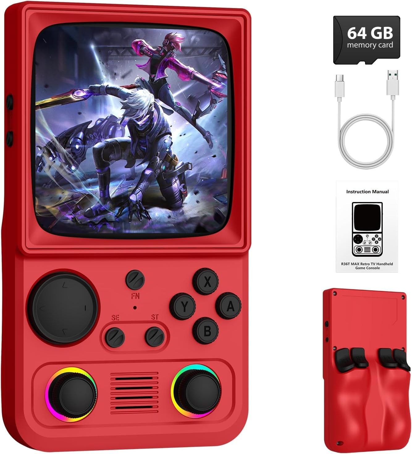 R36TMAX Retro Handheld Game Console, Portable Retro Gaming Console with 4.0” …