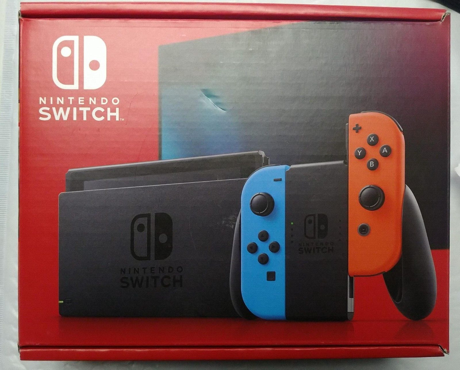 Nintendo Switch V2 Neon Blue and Neon Red Joy‑Con Gaming Console
