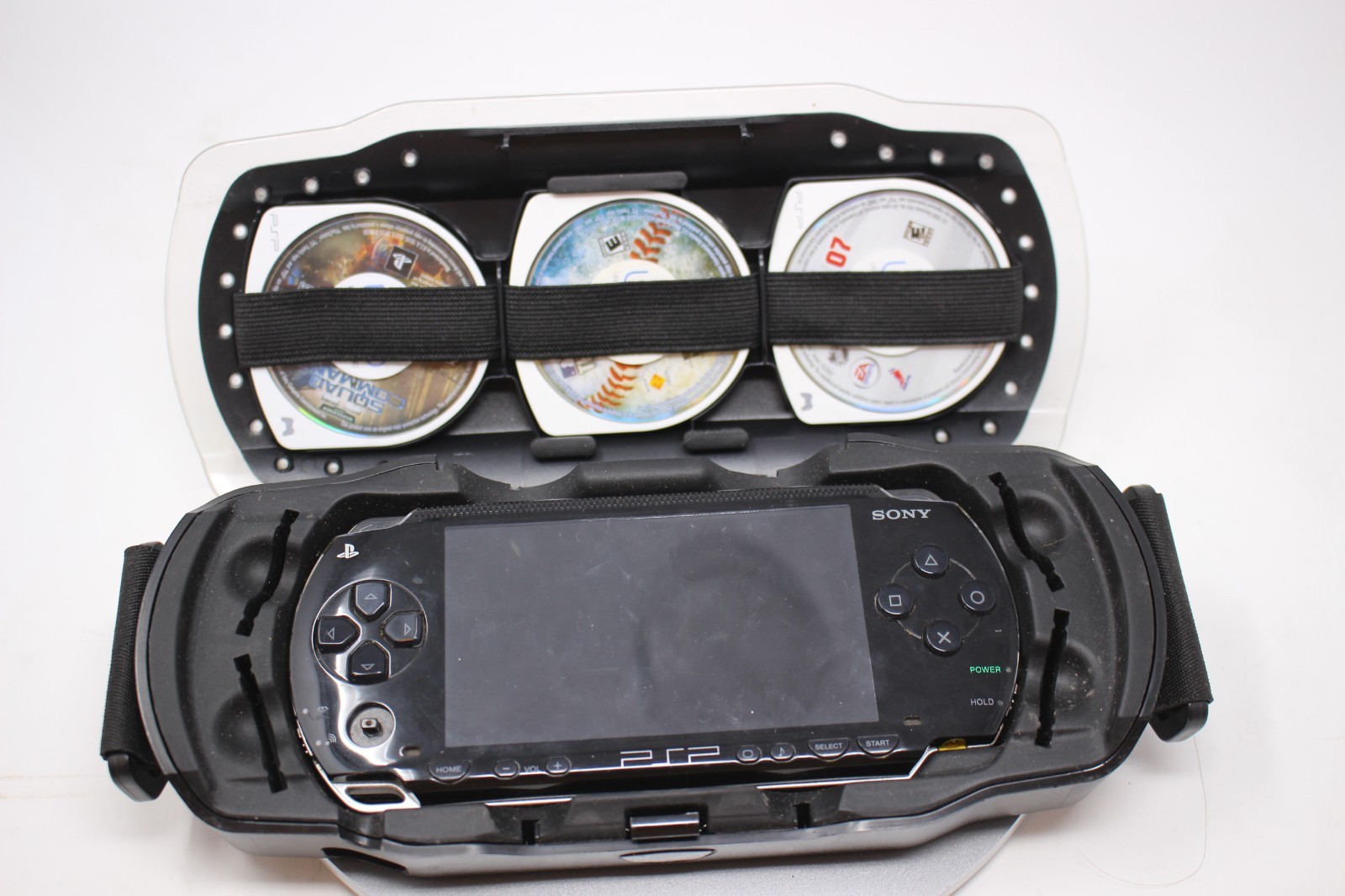 Sony PSP-1000 PlayStation Portable Core Console Bundle With 3 Games & Battery