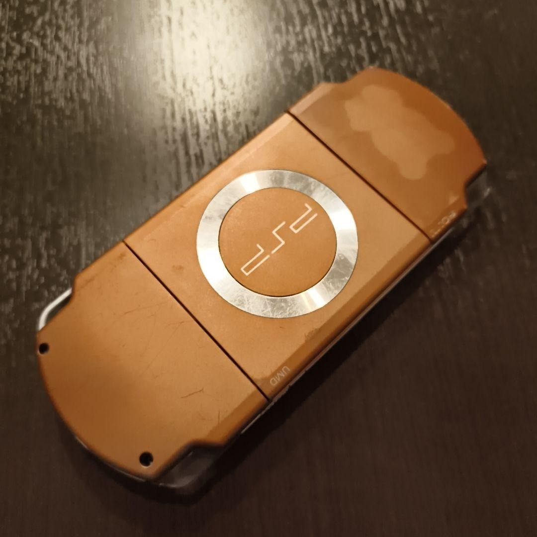 Sony PSP2000 Console Matte Bronze w/AC adapter Memory Stick USED Japan Free Ship
