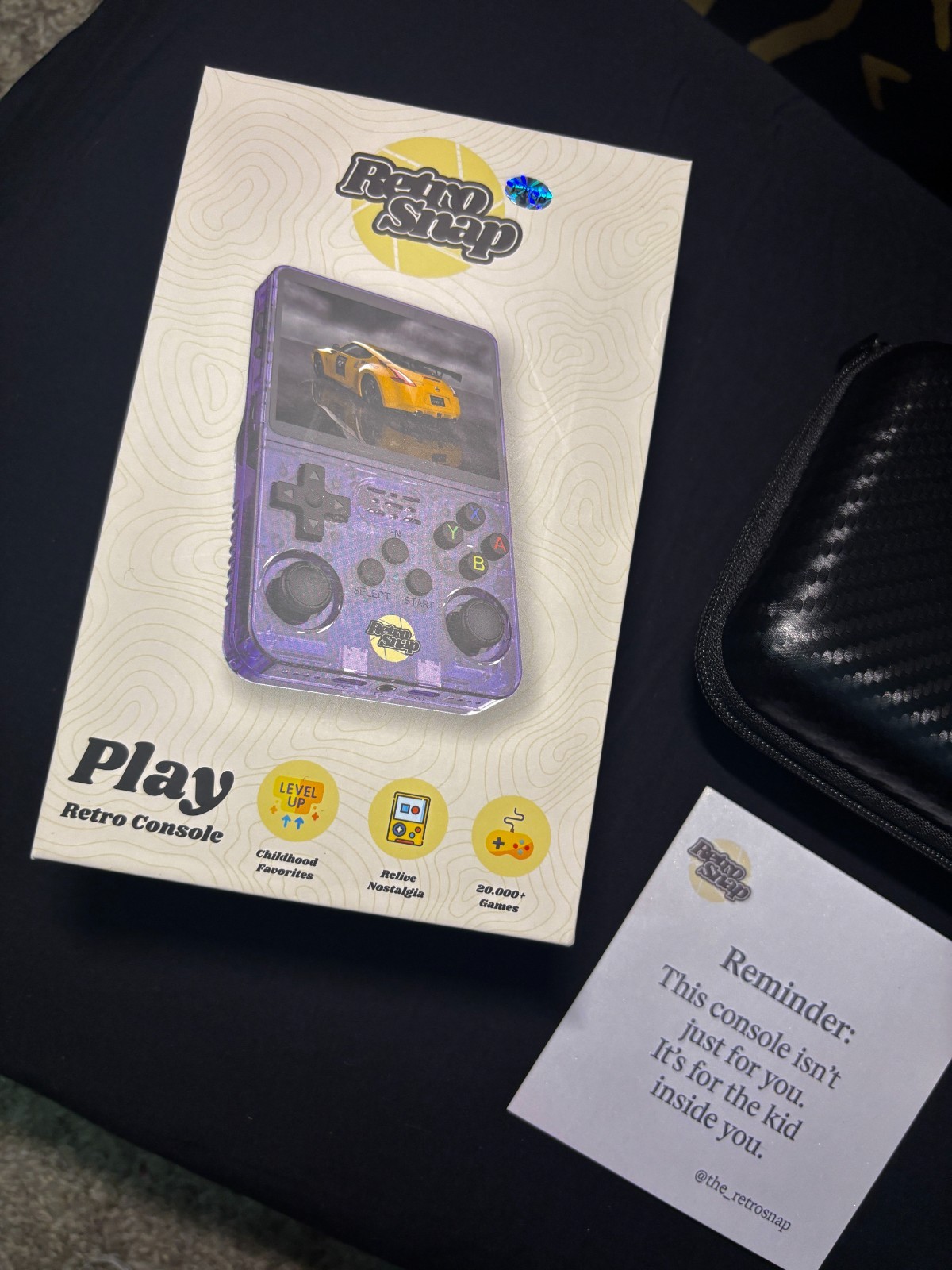 🕹 NEW RetroSnap™ Play Handheld Game Console 128GB – 40,000 RETRO GAMES W/ Case