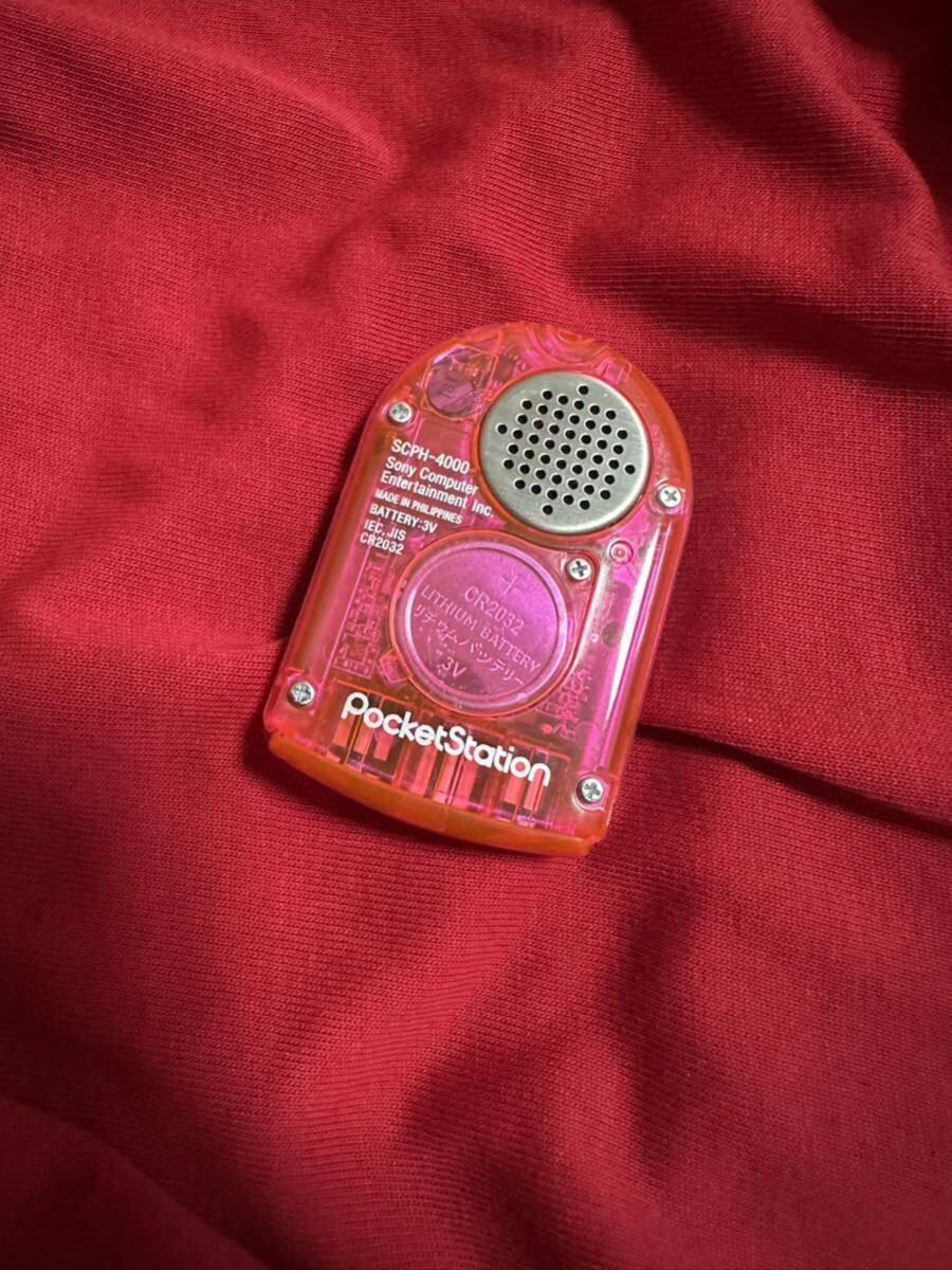 Sony PlayStation Clear Pink PocketStation Japan SCPH-4000 Tokimeki Memorial Used