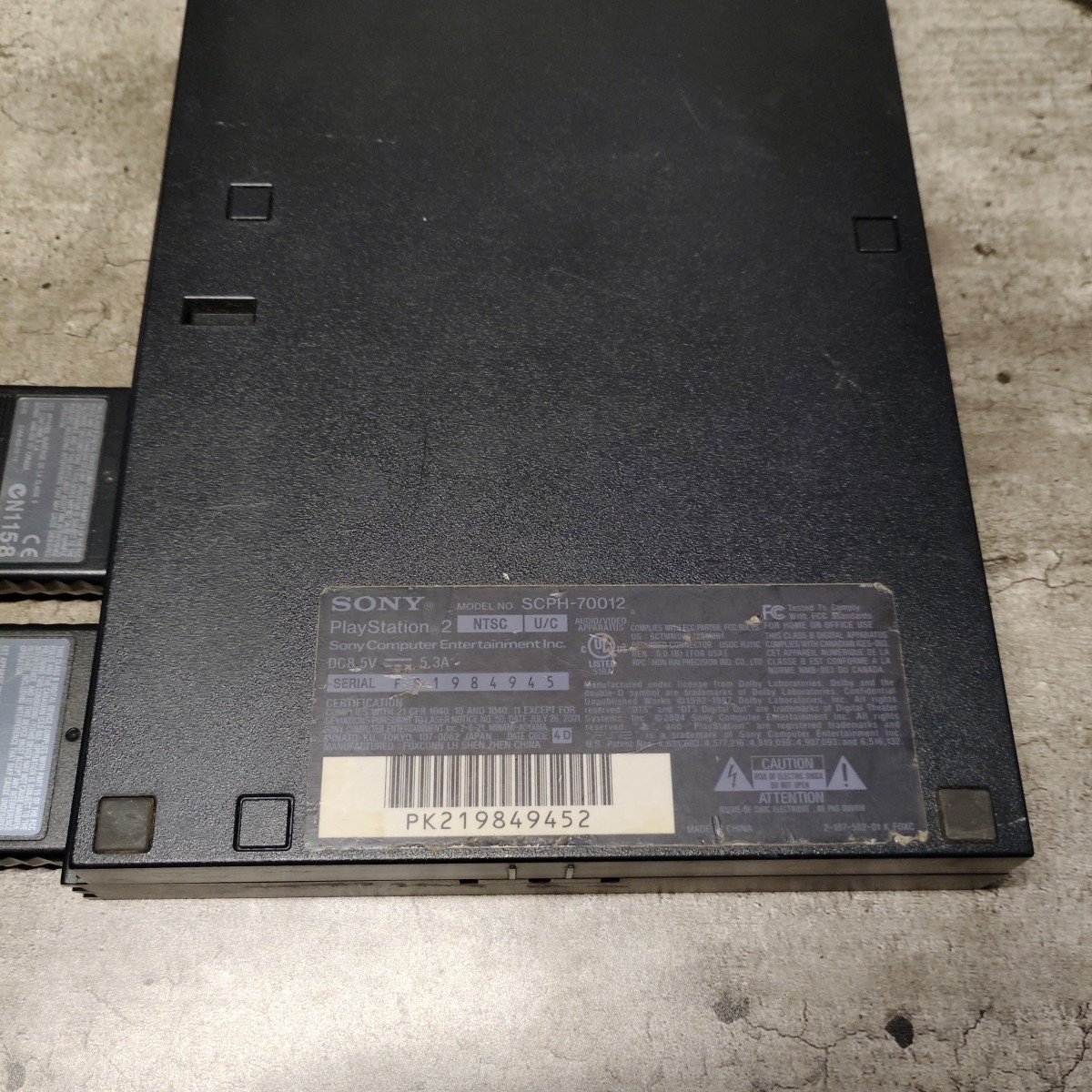 Sony PlayStation 2 Slim Launch Edition Charcoal Black Console (SCPH-75001CB)
