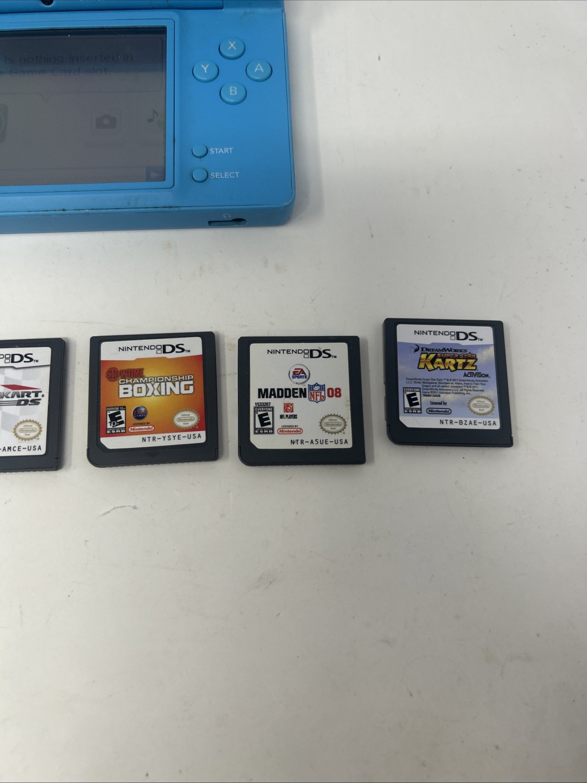 Nintendo DSi Console Blue Bundle New Battery, Games, Charger, Case Ready To Play