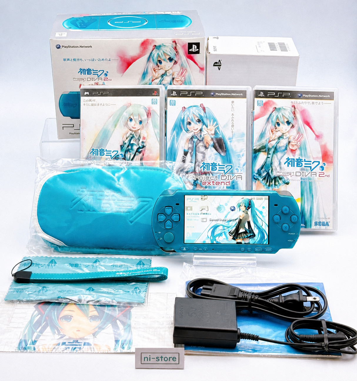 Sony PSP-3000 Console Miku Hatsune DIVA 2nd Limited in Box w/etc. – Excellent