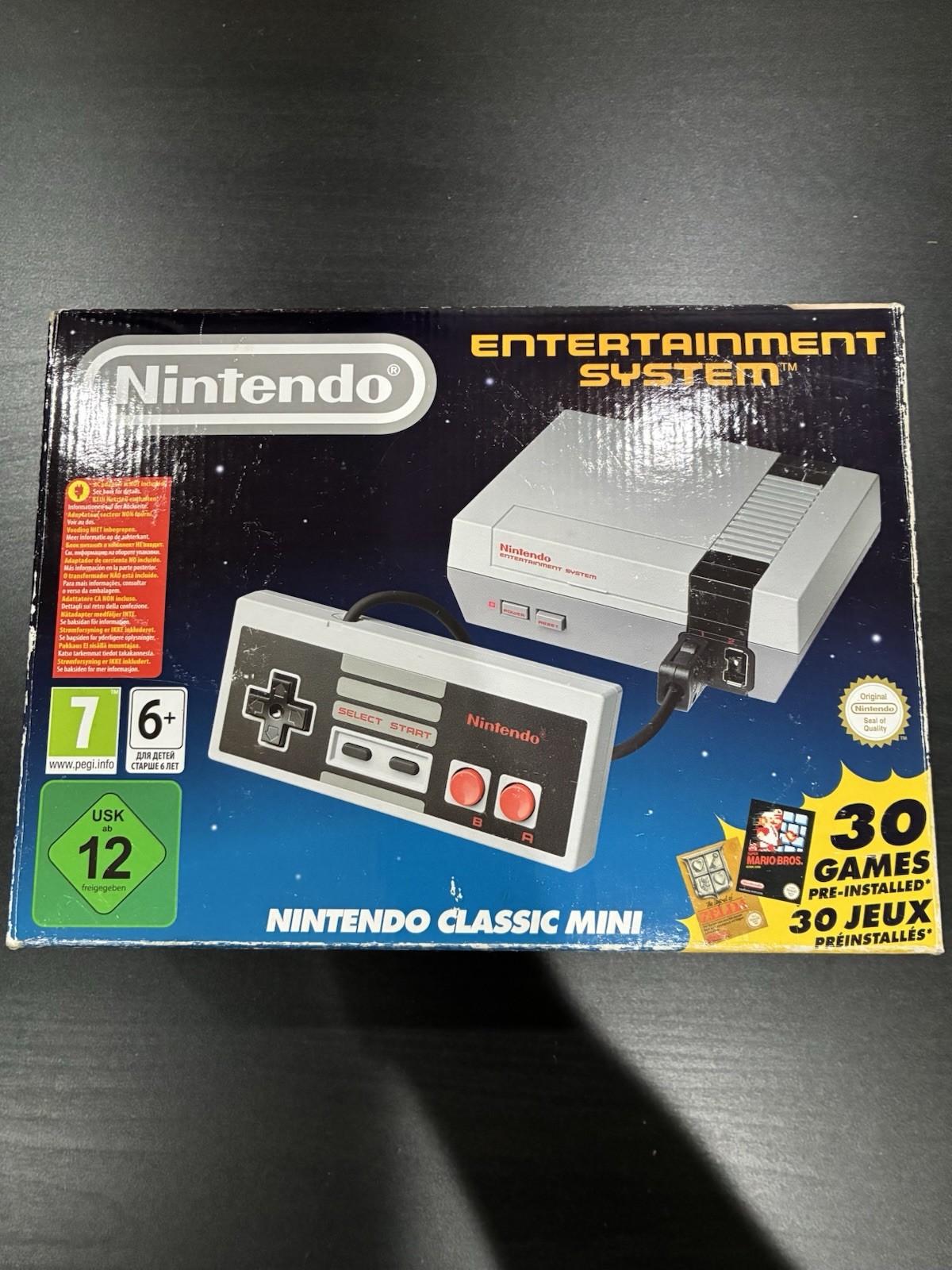New Nintendo Entertainment System NES Classic Mini System Console CIB PAL (2016)
