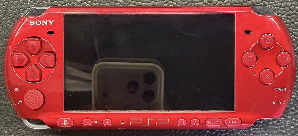 Sony PSP-3000 Handheld Console (Radiant Red) 32GB & Charger (PD3049639)