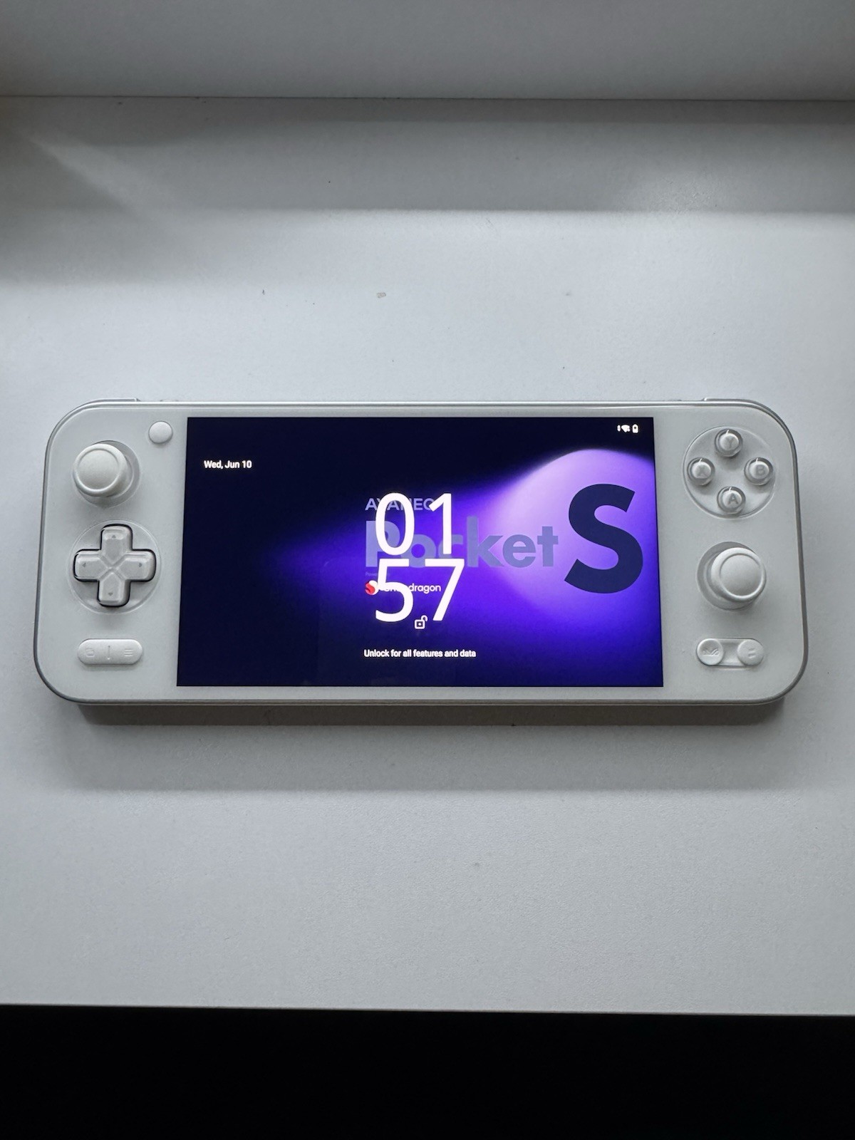 Ayaneo Pocket S Android Handheld 1440p White, 16GB+512 GB ,Snapdragon G3x +128sd