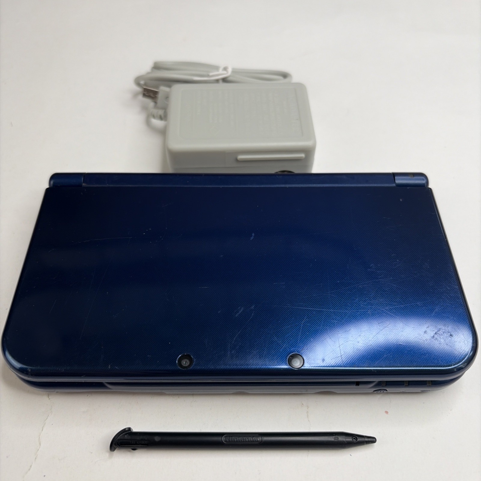 New Nintendo 3DS XL LL Blue Console – Tested! W Charger Stylus