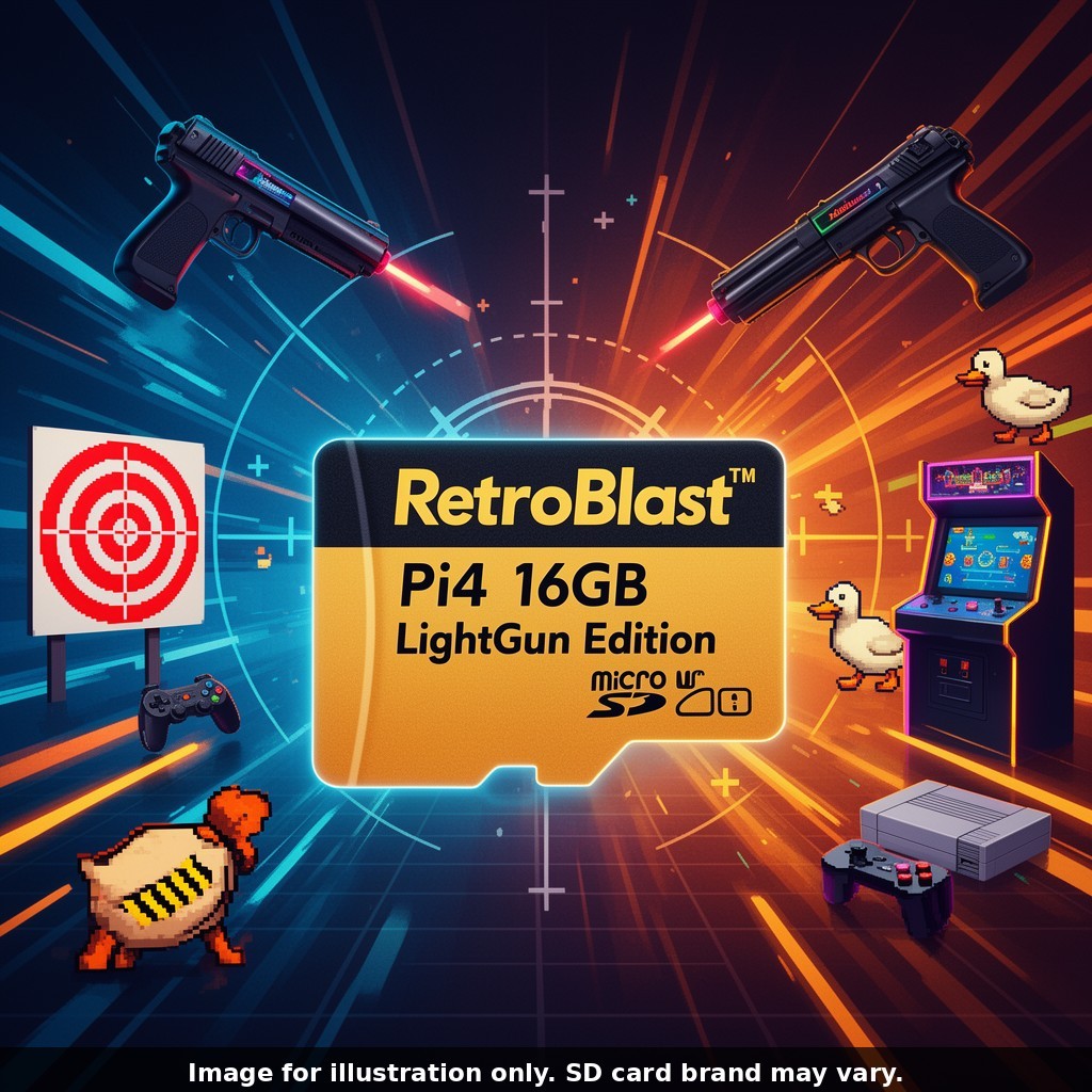 RetroBlast 16GB Micro-SD Card Raspberry Pi 4 Plug and Play NEW BUILD