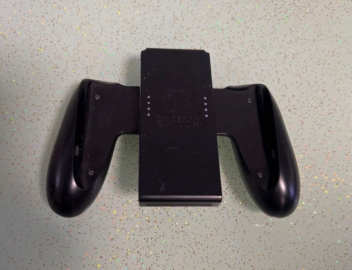 Nintendo Switch V1 Console with Joy-Con Grip Travel Case, Charger Fortnight Fifa
