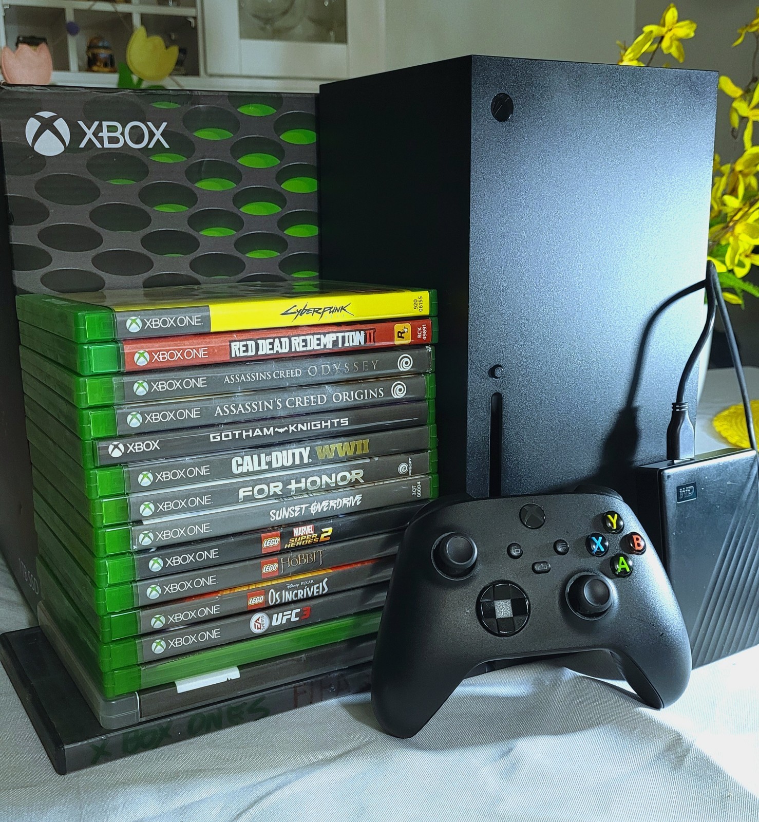 Xbox Series X 1TB Bundle 15 Games + 4TB WD Drive Original Box 1 Controller