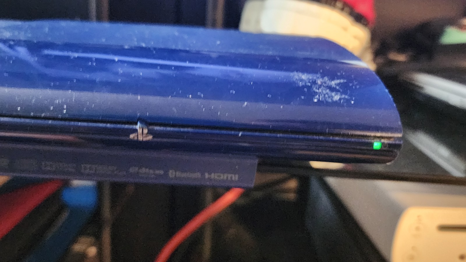 Sony Playstation 3 Super Slim Launch Edition 250GB Azurite Blue Console TESTED ✅