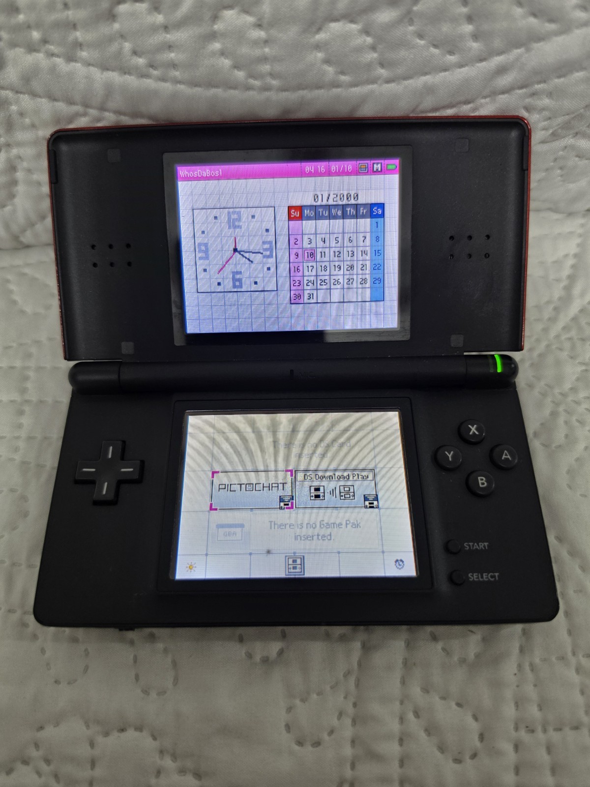 Nintendo DS Lite Crimson Handheld System – Red/Black Tested READ DESCRIPTION