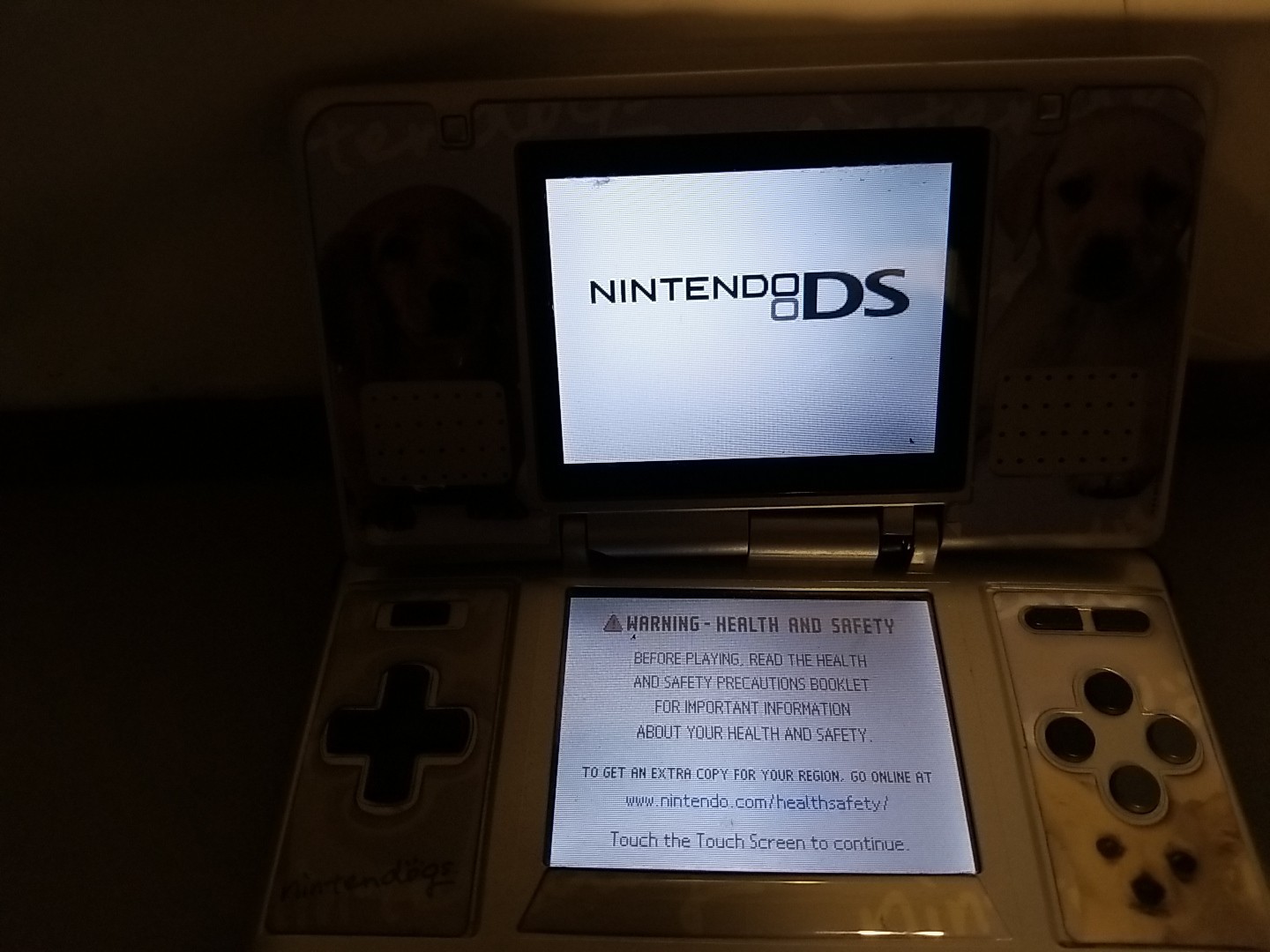 Nintendo DS Original Console – Silver Grey – Works. But Broken Hinge Is Broken