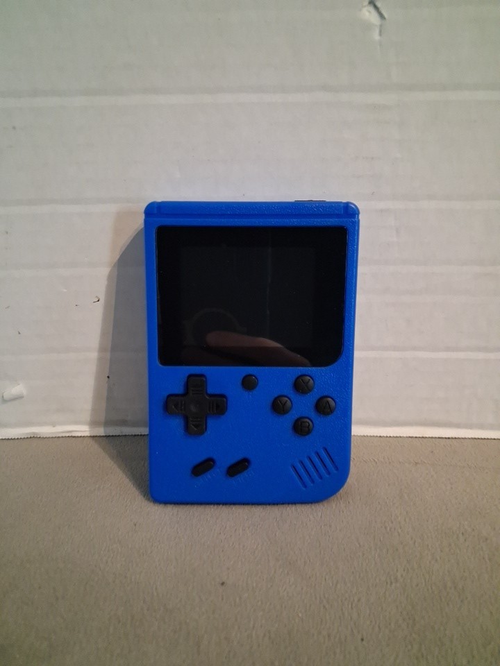 Blue Handheld Game Console 400-in-1 Classic Retro Games Tested Works