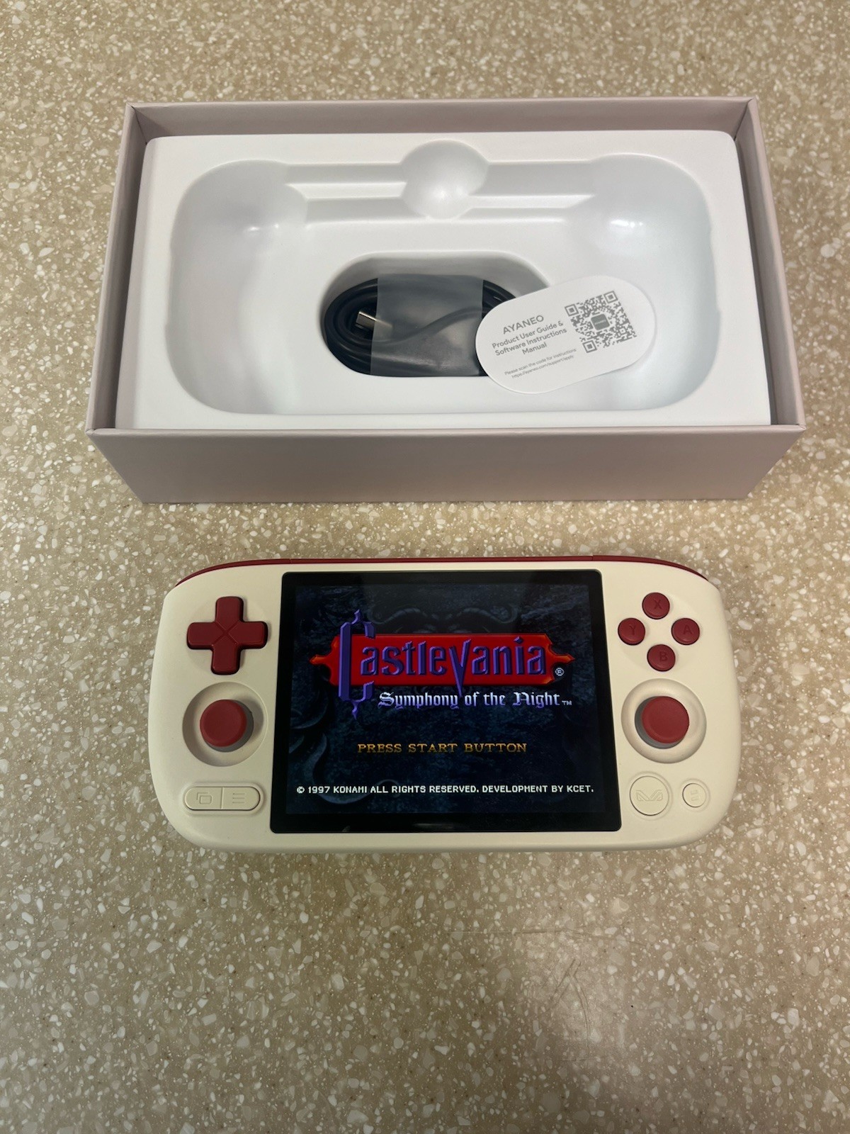 AYANEO Pocket AIR Mini Handheld Console 64GB Android 1080p Wi-Fi USB-C White