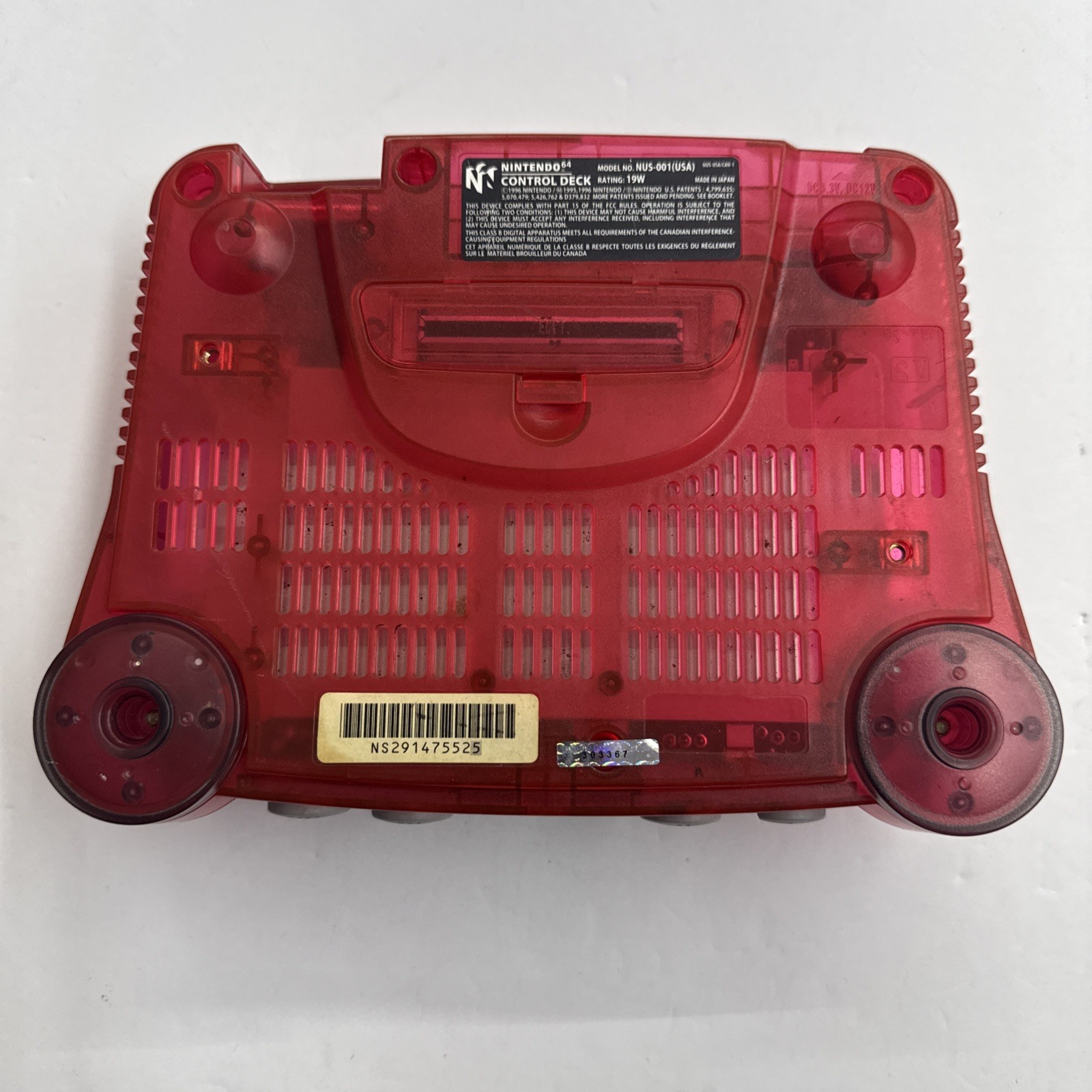 N64 – Nintendo 64 Watermelon Red Console Tested Working Chipped Port 2943