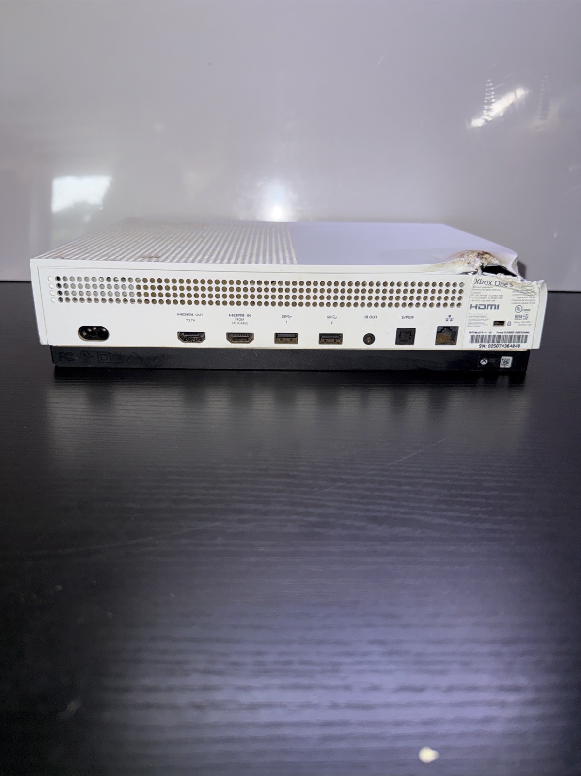 (Parts/non Working)Microsoft Xbox One S Console – White Free Shipping