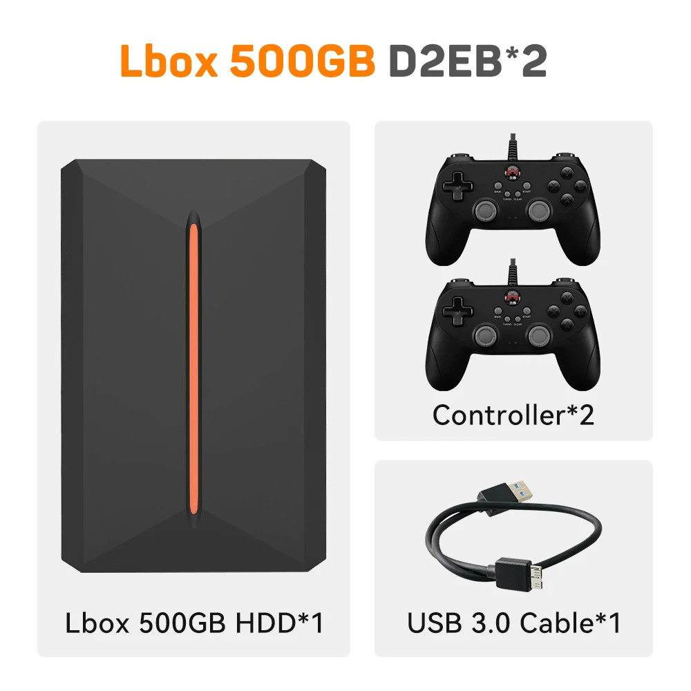 Launchbox 500GB Portable Gaming HDD for Multiple Consoles