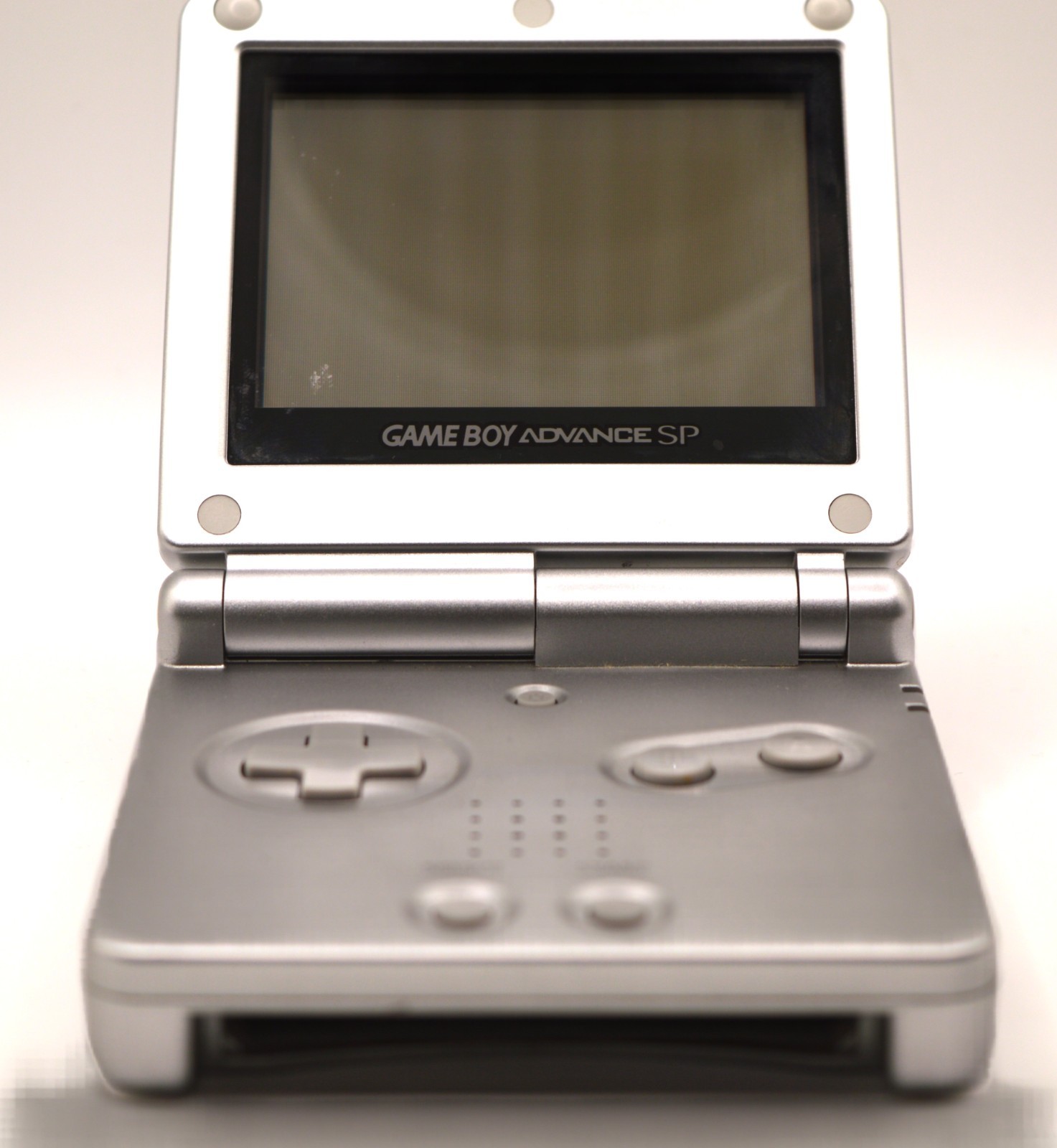 Nintendo Game Boy Advance SP Platinum Silver Console AGS-001 VIDEO TESTED OEM AC